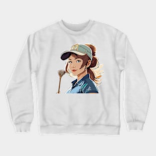 Woman Golfer Crewneck Sweatshirt